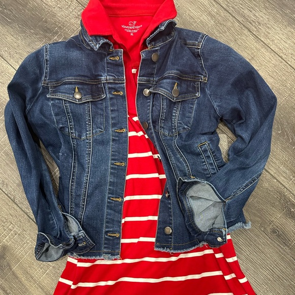 Vineyard Vines XL v neck striped dress - Picture 3 of 4